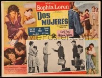 9j718 TWO WOMEN Mexican LC 1961 Belmondo held at gunpoint, Sophia Loren, Vittorio De Sica classic!