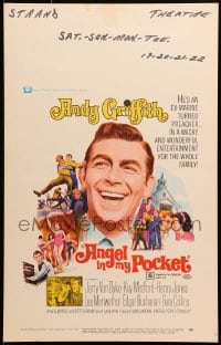9j021 ANGEL IN MY POCKET WC 1969 ex-Marine-turned-preacher Andy Griffith, Jerry Van Dyke!