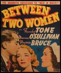 9j040 BETWEEN TWO WOMEN WC 1937 Dr. Franchot w/sexy nurses Maureen O'Sullivan & Virginia Bruce!