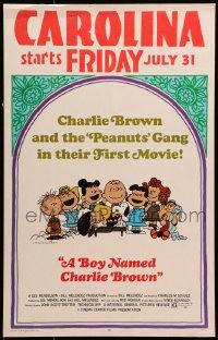 9j047 BOY NAMED CHARLIE BROWN WC 1970 baseball art of Snoopy & the Peanuts by Charles M. Schulz!