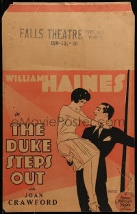 9j085 DUKE STEPS OUT WC 1929 art of Joan Crawford & boxing prizefighter William Haines, very rare!