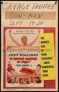 9j137 IT SHOULD HAPPEN TO YOU WC 1954 Judy Holliday, Peter Lawford, Jack Lemmon in his first role!
