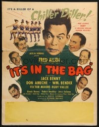 9j138 IT'S IN THE BAG WC 1945 Fred Allen, Jack Benny, Don Ameche, Rudy Vallee, murder mystery!