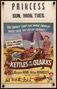 9j148 KETTLES IN THE OZARKS WC 1956 Marjorie Main as Ma brews up a roaring riot in the hills!