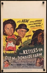 9j149 KETTLES ON OLD MacDONALD'S FARM WC 1957 Marjorie Main & Parker Fennelly in the Ozarks!