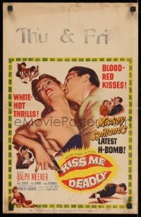 9j152 KISS ME DEADLY WC 1955 Mickey Spillane, Robert Aldrich, Ralph Meeker as Mike Hammer!