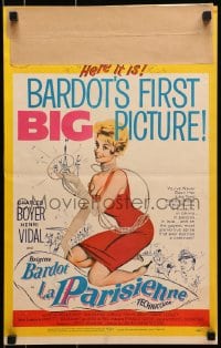 9j154 LA PARISIENNE WC 1958 you've never seen sexy Brigitte Bardot like this, in boudoirs & biknis!