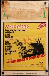 9j174 MUMMY'S SHROUD WC 1967 Hammer horror, beware the beat of the cloth-wrapped feet!