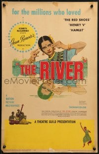 9j207 RIVER WC 1951 Jean Renoir, sexy Nora Swinburne, written by Rumer Godden!