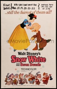 9j225 SNOW WHITE & THE SEVEN DWARFS WC R1967 Walt Disney animated cartoon fantasy classic!