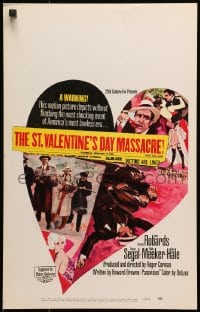 9j233 ST. VALENTINE'S DAY MASSACRE WC 1967 most shocking event of America's most lawless era!