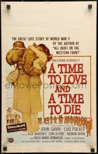9j248 TIME TO LOVE & A TIME TO DIE WC 1958 a great love story of WWII by Erich Maria Remarque!