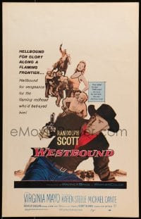 9j254 WESTBOUND WC 1959 Randolph Scott is hellbound for glory, directed by Budd Boetticher!