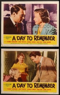 9k861 DAY TO REMEMBER 2 LCs 1955 Stanley Holloway, Odile Versois, Donald Sinden, English comedy!