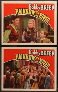 9k936 RAINBOW ON THE RIVER 2 LCs 1936 teen Bobby Breen, May Robson, Charles Butterworth!