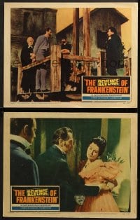 9k942 REVENGE OF FRANKENSTEIN 2 LCs 1958 Hammer, English horror, Peter Cushing, Eunice Gayson!