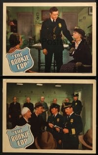 9k945 ROOKIE COP 2 LCs 1939 Virginia Wiedler, Ace the Wonder Dog helps Tim Holt & police!