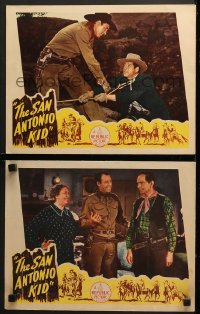 9k950 SAN ANTONIO KID 2 LCs 1944 great images of Wild Bill Elliott as Red Ryder, Alice Fleming!