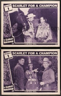 9k952 SCARLET HORSEMAN 2 chapter 1 LCs 1946 Paul Guilfoyle, Frank Lackteen, Scarlet For a Champion!