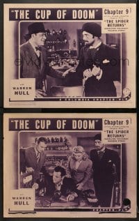 9k961 SPIDER RETURNS 2 chapter 9 LCs 1941 Warren Hull as the famous crime smasher, The Cup of Doom!