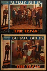 9k977 TEXAN 2 LCs 1932 great cowboy western images of Jay Wilsey as Buffalo Bill Jr.!
