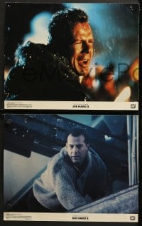 9k132 DIE HARD 2 8 color 11x14 stills 1990 great images of tough guy Bruce Willis, Bedelia, Franz!