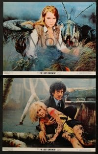 9k716 LOST CONTINENT 4 color 11x14 stills 1968 sexy Dana Gillespie with lobster monster & more!