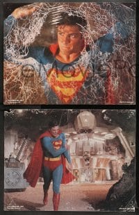 9k415 SUPERMAN III 8 English LCs 1983 Christopher Reeve, Richard Pryor, Margot Kidder, rare!