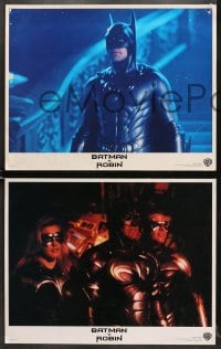 9k065 BATMAN & ROBIN 8 int'l Spanish language LCs 1997 Clooney, Schwarzenegger, Thurman, Silverstone