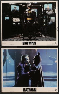9k066 BATMAN 8 LCs 1989 Michael Keaton, Kim Basinger, Jack Nicholson, directed by Tim Burton!