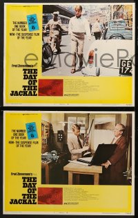 9k616 DAY OF THE JACKAL 5 LCs 1973 Fred Zinnemann assassination classic, master killer Edward Fox!