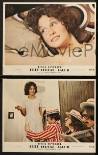 9k569 DEEP THROAT II 6 LCs 1974 great images of sexiest Linda Lovelace, Harry Reems, wacky images!