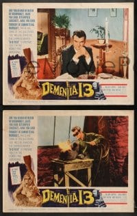 9k570 DEMENTIA 13 6 LCs 1963 Francis Ford Coppola, Roger Corman, The Haunted & the Hunted!