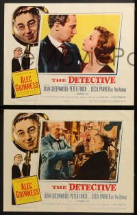 9k617 DETECTIVE 5 LCs 1954 great image of Alec Guinness as Father Brown, religious private eye!