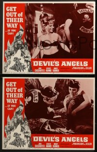 9k126 DEVIL'S ANGELS 8 LCs 1967 AIP, Roger Corman, their god is violence, lust the law they live by!
