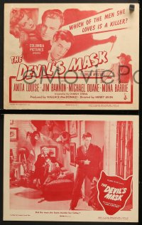 9k127 DEVIL'S MASK 8 LCs 1946 Anita Louise, from I Love a Mystery radio show, rare complete set!