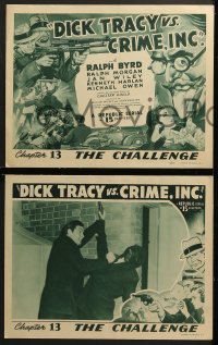 9k130 DICK TRACY VS. CRIME INC. 8 ch. 13 LCs 1941 Byrd as Gould's detective, The Challenge, rare!