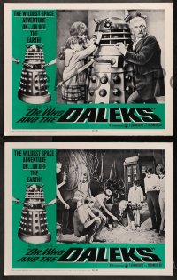 9k141 DR. WHO & THE DALEKS 8 LCs 1966 Peter Cushing as the Doctor, wildest space adventure!