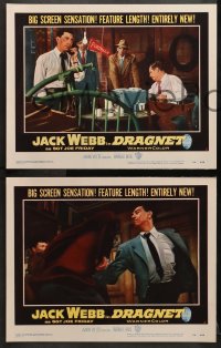 9k142 DRAGNET 8 LCs 1954 Jack Webb as detective Joe Friday, Ben Alexander as Frank Smith!