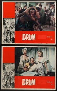 9k144 DRUM 8 LCs 1976 Warren Oates, Pam Grier, Yaphet Kotto, Ken Norton, blaxploitation!