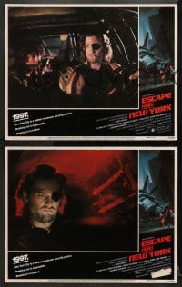 9k753 ESCAPE FROM NEW YORK 3 LCs 1981 Kurt Russell, Adrienne Barbeau, Stanton, Carpenter!