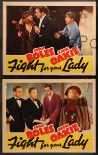 9k754 FIGHT FOR YOUR LADY 3 LCs 1937 great images of John Boles, Margot Grahame & Jack Oakie!