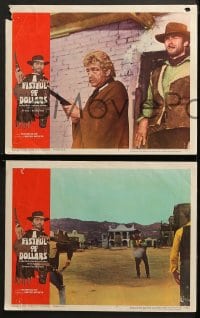 9k692 FISTFUL OF DOLLARS 4 LCs 1967 introducing the man with no name, Clint Eastwood!