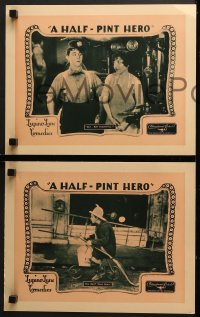 9k763 HALF-PINT HERO 3 LCs 1927 Charles Lamont silent comedy, wacky images of Lupino Lane and cast!