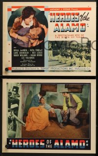 9k204 HEROES OF THE ALAMO 8 LCs 1937 War of Independence, a spectacular epic of the birth of Texas!