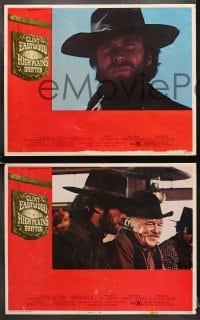 9k208 HIGH PLAINS DRIFTER 8 LCs 1973 great images of cowboy star & director Clint Eastwood!