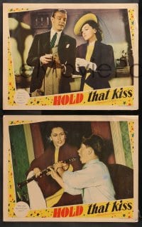 9k703 HOLD THAT KISS 4 LCs 1938 Mickey Rooney, Maureen O'Sullivan, Phillip Terry & Ralph!