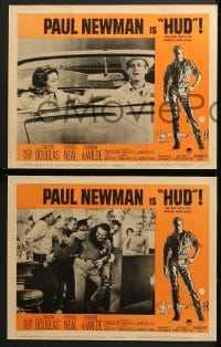 9k577 HUD 6 LCs 1963 cowboys Paul Newman, Melvyn Douglas, Martin Ritt directed classic!