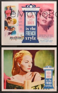 9k225 IN THE FRENCH STYLE 8 LCs 1963 sexy Jean Seberg, Stanley Baker, written by Irwin Shaw!