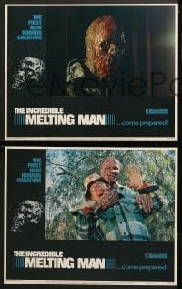9k226 INCREDIBLE MELTING MAN 8 LCs 1977 AIP, gruesome images of the first new horror creature!